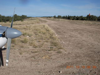 Cedar Mountain airstrip run - N8377W propeller
