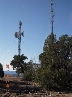 Cedar Mountain airstrip run - radio towers