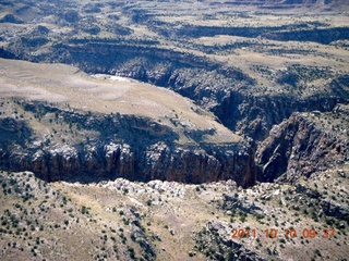 aerial - Mexican Mountain area - slot canyon