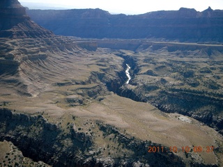 aerial - Mexican Mountain area - slot canyon
