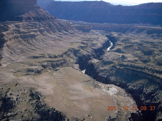 aerial - Mexican Mountain area - slot canyon