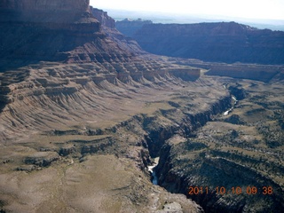 aerial - Mexican Mountain area - slot canyon