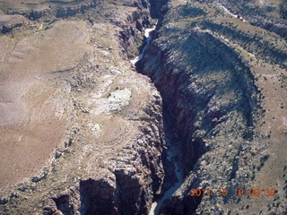 aerial - Mexican Mountain area - slot canyon