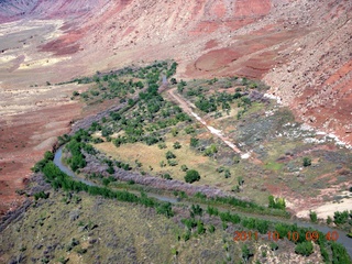 aerial - Mexican Mountain area - slot canyon