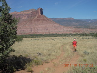 274 7qa. Hubbard-Gateway airstrip - Adam running