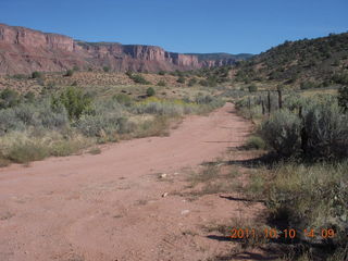 Hubbard-Gateway airstrip run - Adam running - back