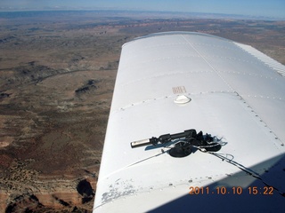 aerial - movie camera on wing