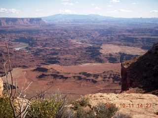 202 7qb. Canyonlands National Park - Lathrop trail hike - 'aerial' vista view