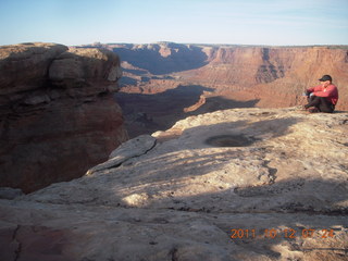 42 7qc. Dead Horse Point hike - Big Horn view - Adam