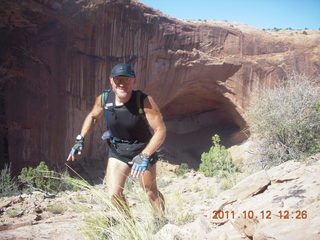 135 7qc. Canyonlands National Park - Alcove Springs - Adam (tripod)