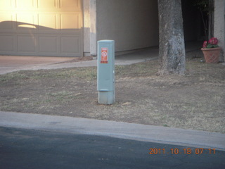 normal electric-phone pillar in Pleasant Run