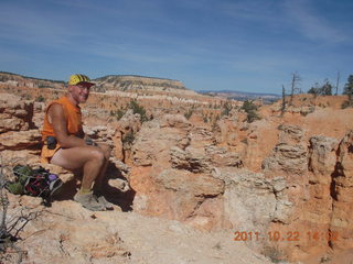 Canyonlands National Park - Murphy run - Adam running (tripod)