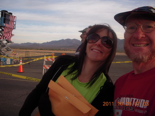 Tammie and Adam at Safford half-marathon race