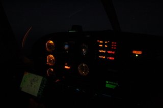 Sean's pictures - N8483R panel at night