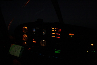 Sean's pictures - N8483R panel at night