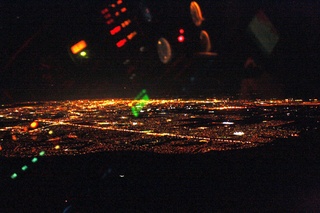 Sean's pictures - aerial - city lights