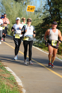 Fiesta Bowl half marathon - Danelle and Adam