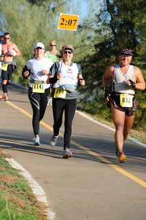 Fiesta Bowl half marathon - Danelle and Adam