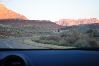 driving to zion