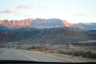 driving to zion