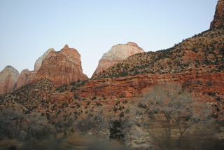 driving to zion