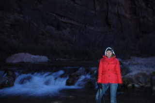 Zion National Park - pre-dawn Riverwalk - Olga on the Virgin River