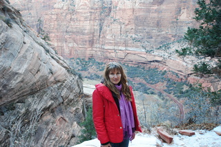 Zion National Park - Hidden Canyon hike - Olga and Gokce (zoomed in)