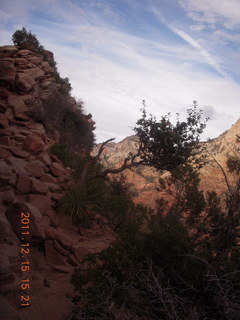 Zion National Park - Angels Landing hike - warning sign