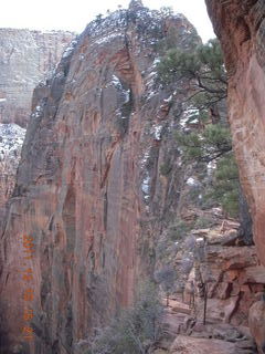 Zion National Park - Angels Landing hike - warning sign