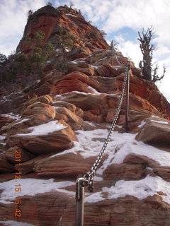 Zion National Park - Angels Landing hike - chains