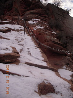 Zion National Park - Angels Landing hike - chains