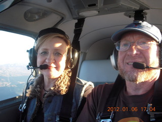 233 7t6. Judy and Adam flying in N8377W