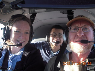 733 7tv. Kelly, Kalun, and Adam flying in N8377W