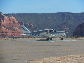 735 7tw. Adam in N8377W waiting for takeoff at Sedona