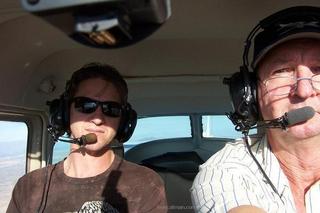 Jason and Ken Calman flying