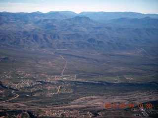 aerial - flight home from Bouquet Ranch - Punkin Center