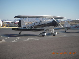 Antoine fueling his plane next to Great Lakes at Chandler Airport