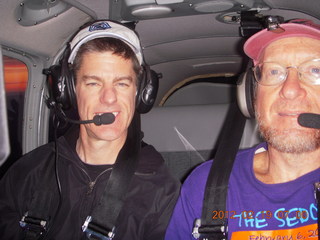 Sean H. and Adam flying in N8377W