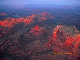 aerial - Sedona red rocks