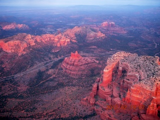 aerial - Sedona red rocks