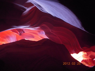 the heart of Antelope Canyon