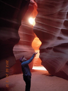 Antelope Canyon - holding the flame