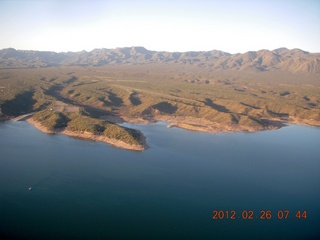 aerial - Roosevelt Lake and Grapevine area