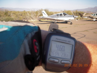 Grapevine fly-in run - GPS at south end of runway