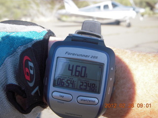 Grapevine fly-in run - GPS at south end of runway
