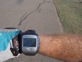 Grapevine fly-in run - GPS at midpoint with campsites
