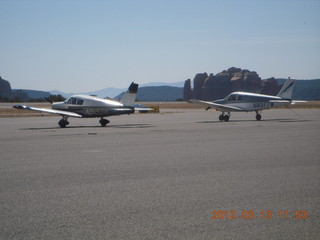 Jay's airplane N5199W and mine N8377W at Sedona (SEZ)