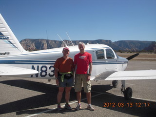 Adam and Jerry and N8377W at Sedona (SEZ)