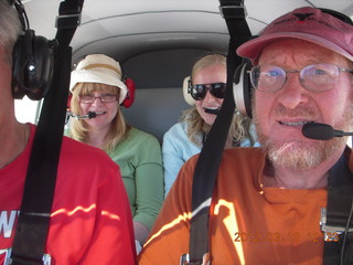 767 7vd. Mary and Carolyn and Adam flying in N8377W