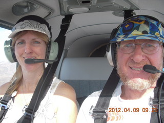 Bonnie and Adam flying in N8377W